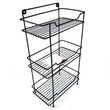Narrow Metal Rack, Multipurpose Iron Metal Storage Shelf, 2 And 3 Layer Kitchen Bathroom Storage Organizer Rack, Multifunction Wall Rack, Caddy Basket Organizer