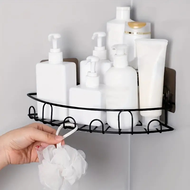 Triangle Corner Shower Rack, Household Corner Stadium Organizer, Corner Shower Caddy Hanging, Metal Corner Bathroom Shelf Organizer