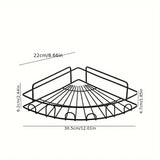 Triangle Corner Shower Rack, Household Corner Stadium Organizer, Corner Shower Caddy Hanging, Metal Corner Bathroom Shelf Organizer