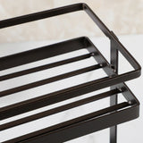 Carbon Seasoning Storage Rack, Metal Durable Spice Rack Stand, Kitchen Jar Storage Shelf Corner Organizer, Multifunctional Storage Rack