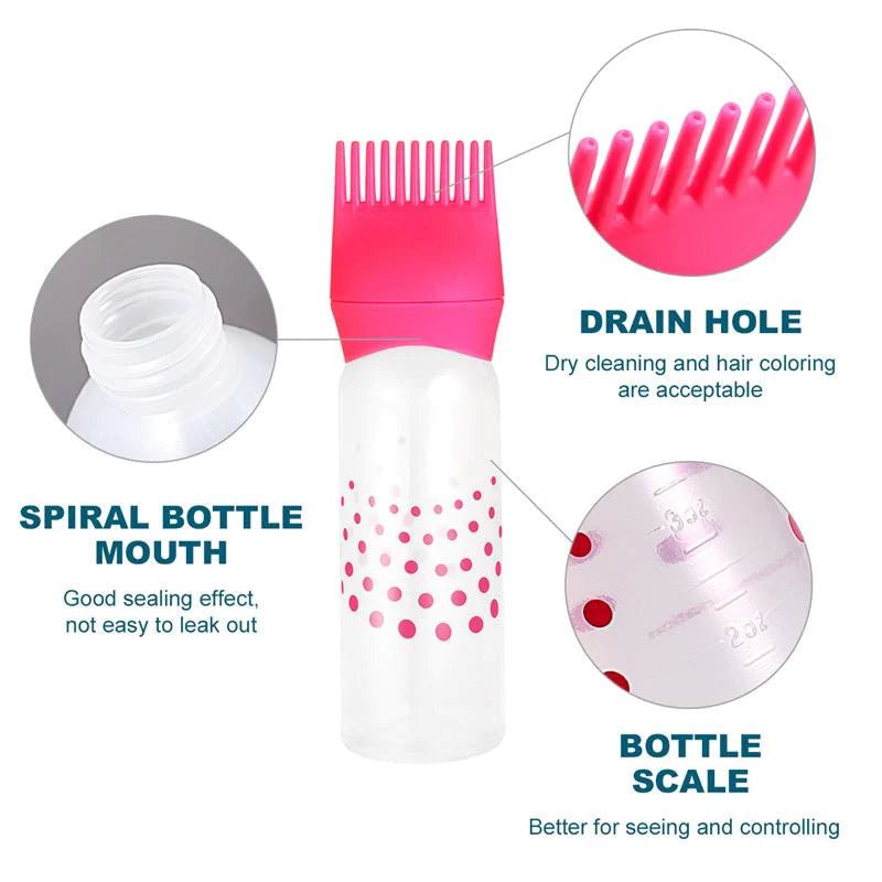 Refillable Hair Color Applicator Bottle – Salon Tint & Shampoo Dispenser Tool