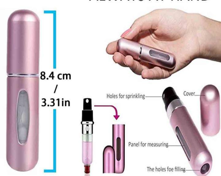 Refillable Mini Perfume Spray Bottle – Portable Travel Atomizer (5ml)