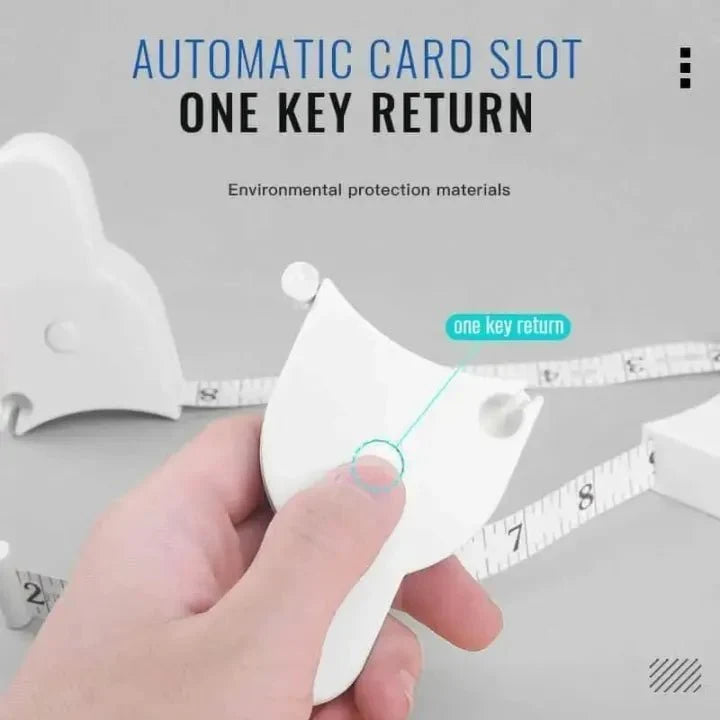 Retractable Body Measuring Tape | Portable Tape for Body, Waist & Fitness Tracking
