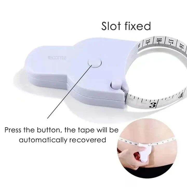Retractable Body Measuring Tape | Portable Tape for Body, Waist & Fitness Tracking