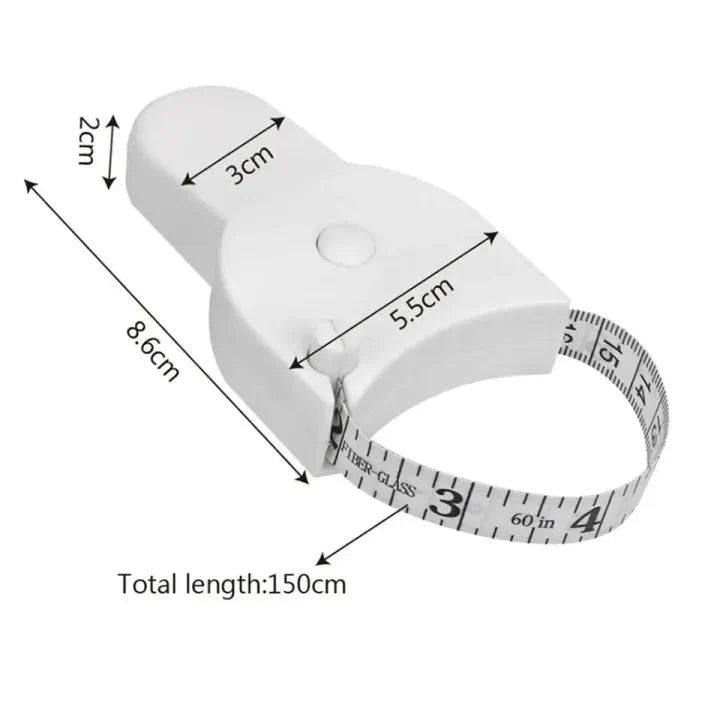 Retractable Body Measuring Tape | Portable Tape for Body, Waist & Fitness Tracking