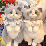 Fluffy Plush Cat Toy – Soft Lifelike Companion for Kids