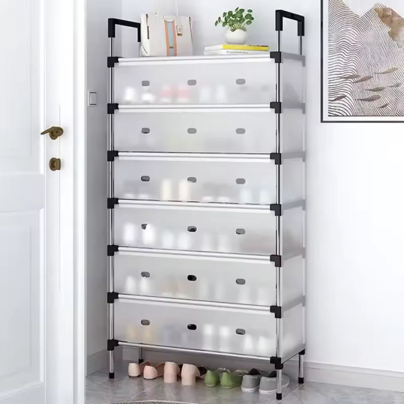 Dustproof Shoe Rack Organizer | Multi-Layer Waterproof Shoe Stand | Space-Saving Storage Shelf for Home