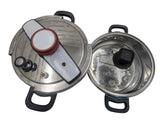 Stainless Steel Pressure Cooker Combo Set
