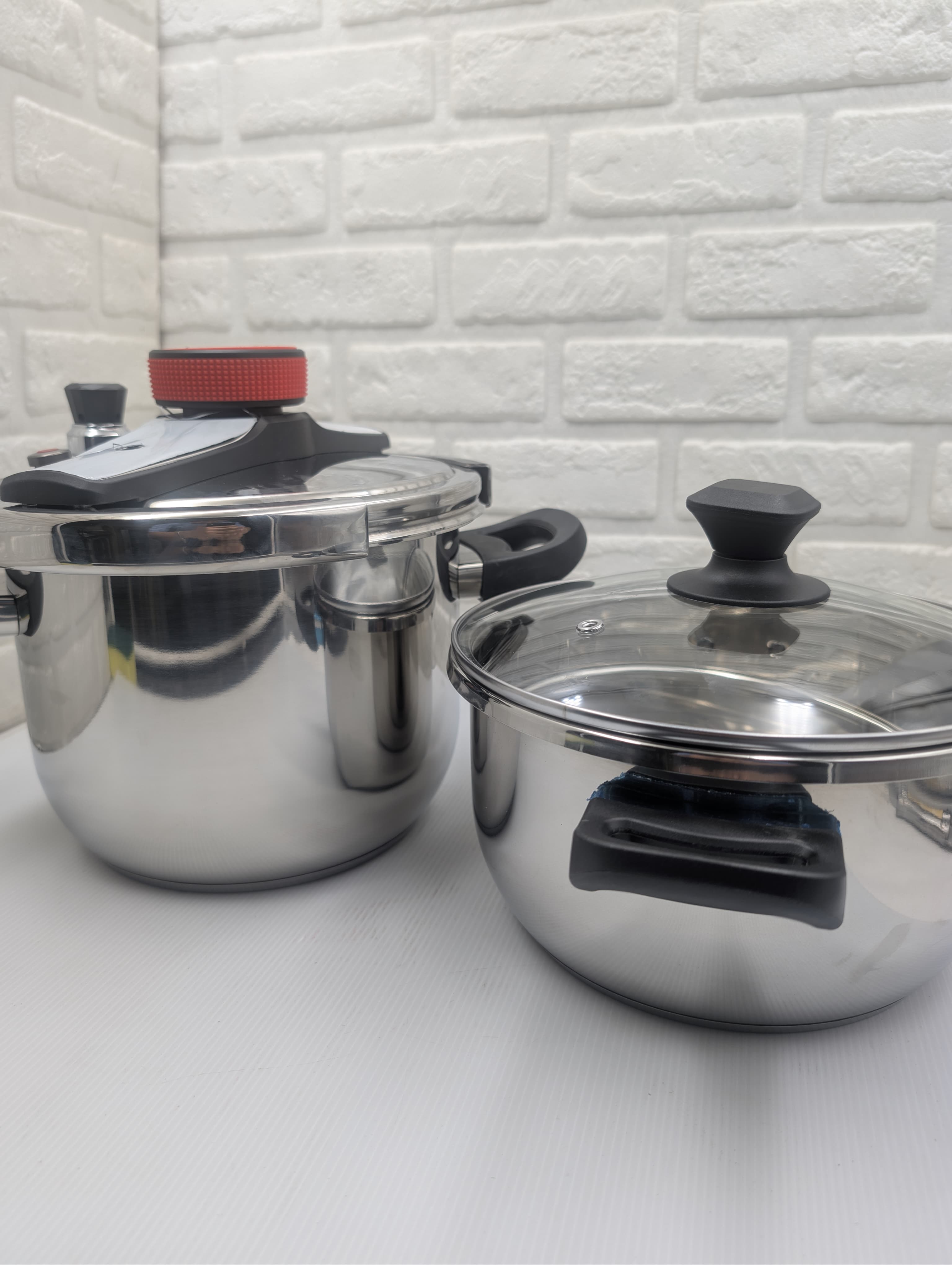 Stainless Steel Pressure Cooker Combo Set