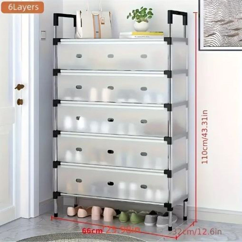 Dustproof Shoe Rack Organizer | Multi-Layer Waterproof Shoe Stand | Space-Saving Storage Shelf for Home