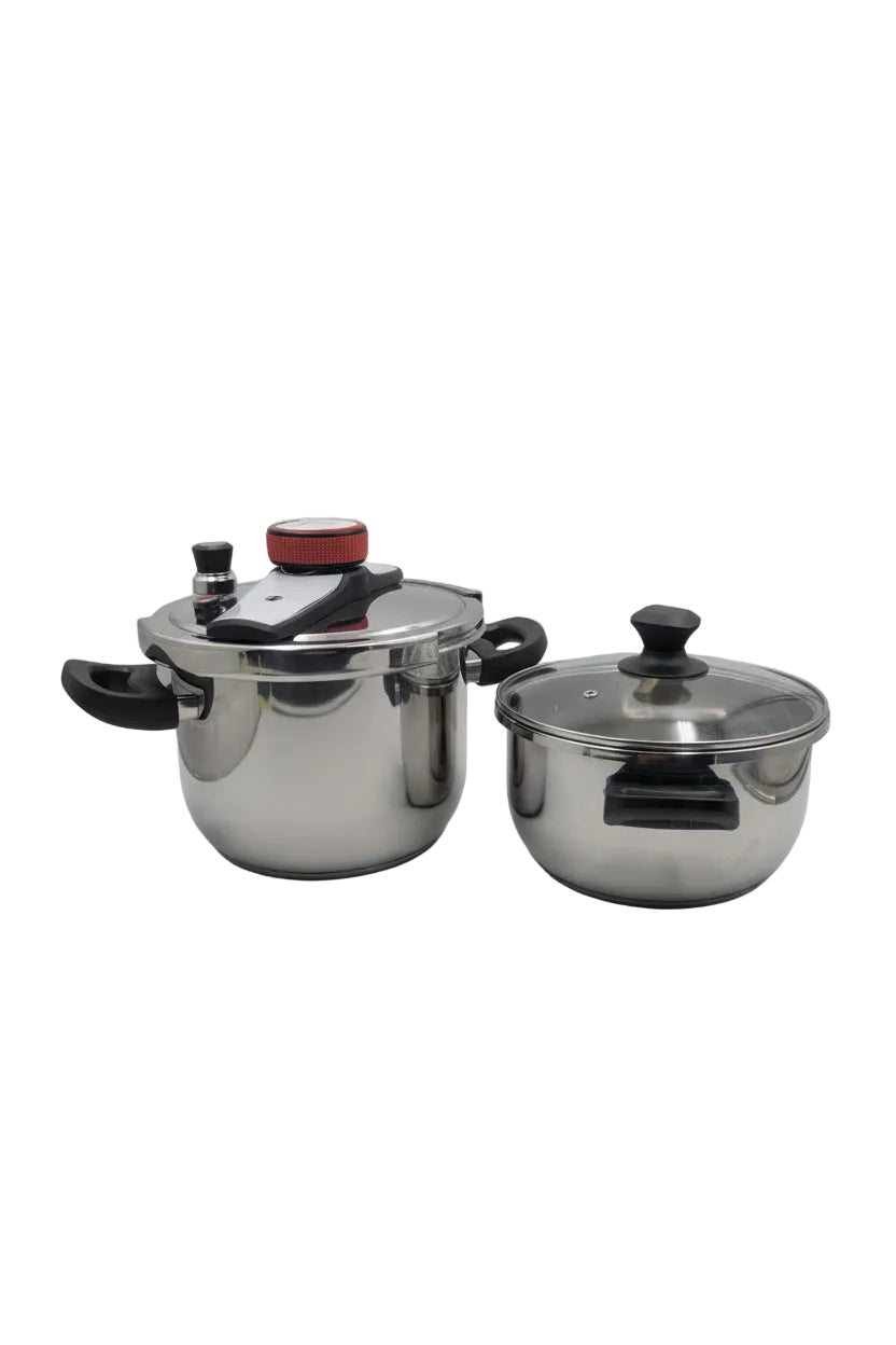 Stainless Steel Pressure Cooker Combo Set