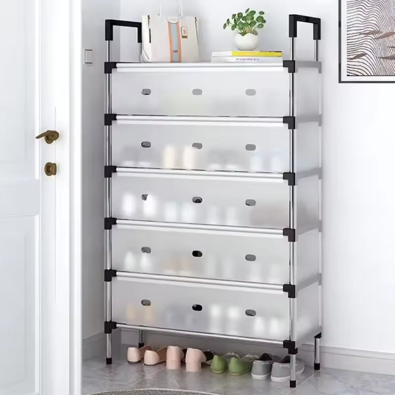 Dustproof Shoe Rack Organizer | Multi-Layer Waterproof Shoe Stand | Space-Saving Storage Shelf for Home