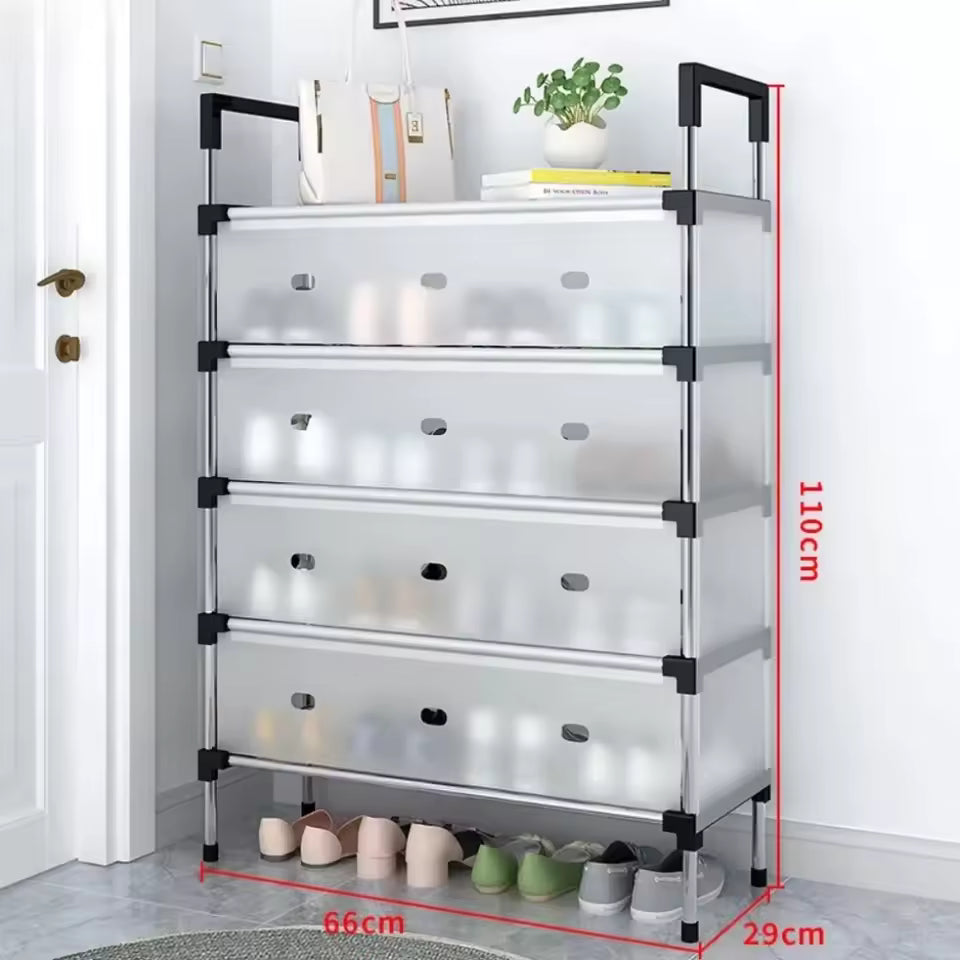 Dustproof Shoe Rack Organizer | Multi-Layer Waterproof Shoe Stand | Space-Saving Storage Shelf for Home