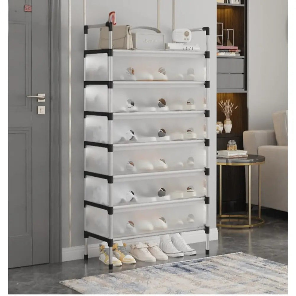 Dustproof Shoe Rack Organizer | Multi-Layer Waterproof Shoe Stand | Space-Saving Storage Shelf for Home