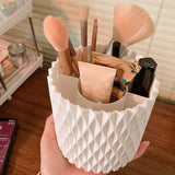 Rotating Cosmetic Brush Organizer – 360° Makeup Storage Holder