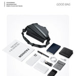 Multi Pockets Shoulder Bag - Sling Bag Crossbody Motorcycle Backpack for Men