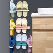 Foldable Slipper Rack, 3 in 1 Shoe Rack Wall Mounted Shoe Rack, Multifunctional Flip Flops Foldable Towel Rack, Cabi Lock Folding Shoe For Entrance, PP Sandals Slippers Hanger, Home Bathroom Shoe Shelf