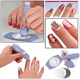 Saloon Express Nail Art Stamping Kit, Professional Nail Polish Art Kit, Decals Nail Paint Stamp