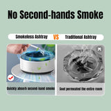 Smart Smoke Ashtray, Smoke Removal Air Purification Ashtray, Automatic Purifier Ashtray, Electronic Intelligent Smoking Gadget, Smoke Suction Ashtray For Home Office And Car, Portable Smoke Grabber for Cigarettes