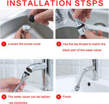 Multifunctional Splash Guard, Flexible Faucet Extender, 360 Rotatable Water Extender, Faucet Nozzle Frother Mixer, Bathroom Kitchen Faucet Sprayer Adapter Filter, Bendable Kitchen Sink Tap Spray Head