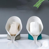 Dolphin Drain Soap Holder, Suction Cup Soap Tray, Bathroom Shower Soap Holder, Perforated Suction Cup Soap Dish