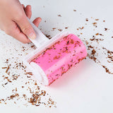 Boo's Washable Lint Roller, Reusable Washable Brush, Fluff Cleaner Sticky Lint Roller, Travel Dust Picker Cleaner Remover, Reusable Clothes Hair Sticky Roller with Cover, Sticky Roller Sucking Dust Hair, Clothes, Wool Dust, Fluff Pet Hair