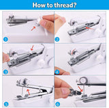 Handheld Sewing Machine, Portable Handy Stitch Machine, Mini Needle Cordless Clothes Fabric Sewing Machine, Stapler Sewing Machine, Portable Sewing Machine for Home Tailoring, Handheld Sewing Machine for Beginners