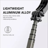 Ola Selfie Stick, Portable Mobile Tripod With Light, Metal Stable Bluetooth RC Selfie Stick, Retractable Portable Phone Holder Stick for Vlogging, Selfies & Video Recording, 360 Degree Rotation Selfie Stick Tripod with Fill Light & Wireless Remote