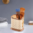 Criss Cross Cutlery Holder, Plastic Chopsticks Cage, Hollow Drain Tableware Rack, Knife Stand Spoon Fork Storage Shelf Container, Kitchen Cutlery Drying Rack Basket, Cooking Utensil Holder, Utensil Caddy Compartment