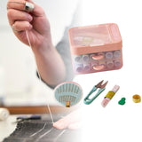 2 Layer Drawer Sewing Box, Portable Sewing Box With Sewing Accessories, Clothes Mending Essential, Basic Sewing Kit Accessory, Travel Small Sewing Kit, Home & Travelling Sewing Accessories