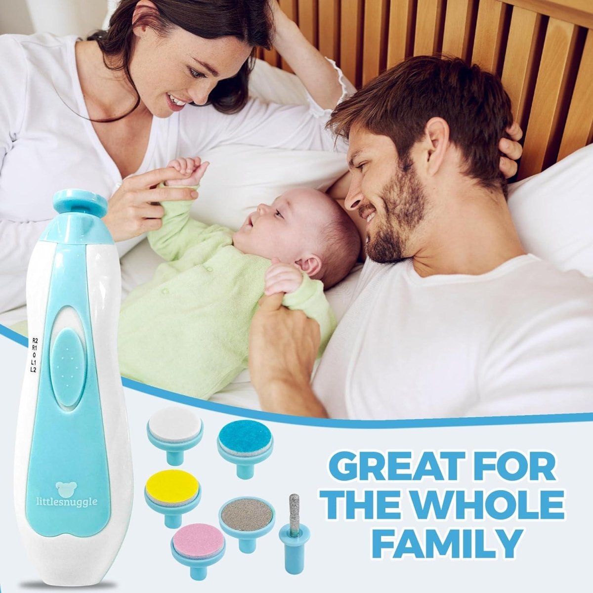 Safe Electric Baby Nail Trimmer & Nail File Kit for Newborns | Baby Nail Clippers