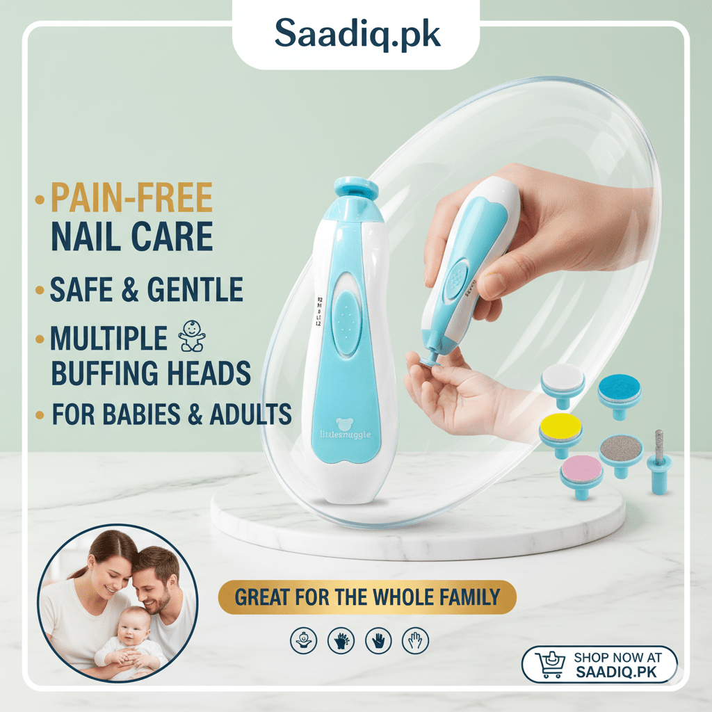 Safe Electric Baby Nail Trimmer & Nail File Kit for Newborns | Baby Nail Clippers