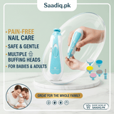 Safe Electric Baby Nail Trimmer & Nail File Kit for Newborns | Baby Nail Clippers