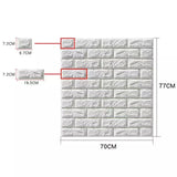 Self-Adhesive 3D Brick Wall Panels – Peel & Stick Waterproof Wall Decor for Home & Office