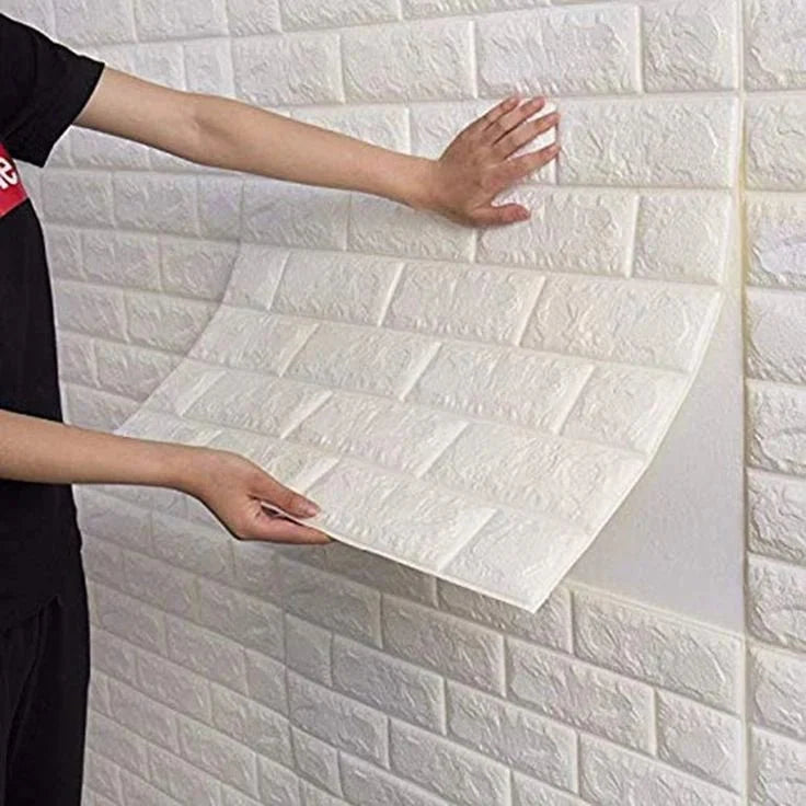 Self-Adhesive 3D Brick Wall Panels – Peel & Stick Waterproof Wall Decor for Home & Office