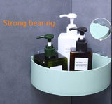 Self Adhesive Corner Rack – Wall Mounted Bathroom & Kitchen Storage Shelf