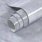 Self-Adhesive Marble Sheet – Oil & Heat Resistant Kitchen Wallpaper