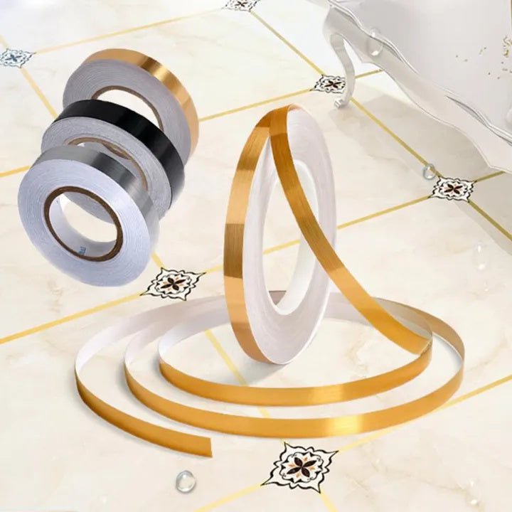 Golden Self-Adhesive Decorative Tape 1cm × 50m – Craft & DIY Premium Tape