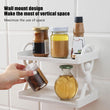 Simple Man Storage Shelf, Multipurpose Storage Wall Rack, 2 Layer Organization Shelf Rack, Bathroom Kitchen Guard Rail Shelf, Wall Mounted Storage Rack, Versatile Multilayer Floating Rack