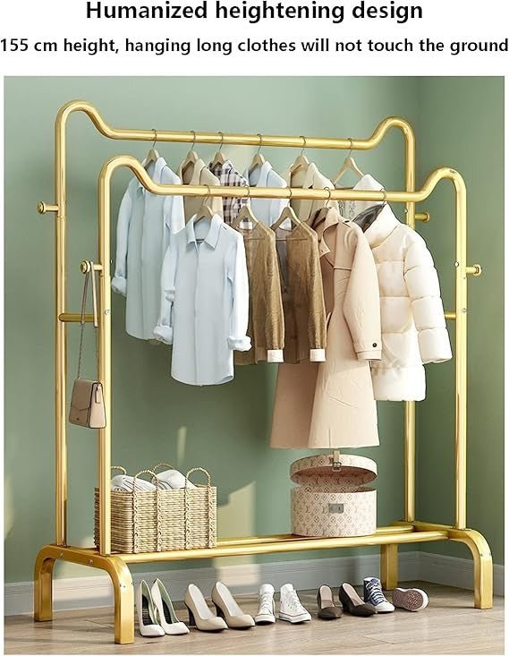 Shelf & Hang Clothing Organizer – Freestanding Wardrobe Rack