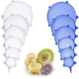 Silicone Lids Cover (6-Pcs Set) – Reusable Food-Grade Bowl Covers