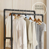 Simple Indoor Double Pole Coat Rack (4l4-Layer Double Pole Coat Rack – Freestanding Clothes Organizerayer)