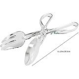 Acrylic Salad Serving Scissor, Chef Craft Scissor, Food Serving Tongs Spoon & Fork, Dum Sum Tongs, Plastic Serving Salad Scissor Tongs