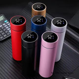 Smart Water Bottle with LED Temperature Display – Stainless Steel Flask – 500ML