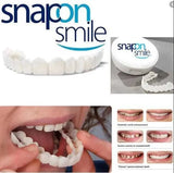 Snap-On Smile Moldable False Teeth Veneers with Artificial Braces Kit for Men & Women – Temporary Cosmetic Dental Solution