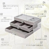 Soft Velvet Jewelry Box – 3-Drawer Jewelry Storage Organizer for Rings, Earrings & Bracelets