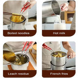 Stainless Steel Deep Frying Pot with Oil Strainer Basket – Kitchen Fryer Pan