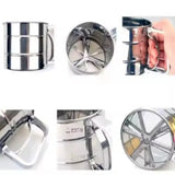 Stainless Steel Flour Sifter Handheld Cup Strainer – Baking Tool