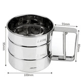 Stainless Steel Flour Sifter Handheld Cup Strainer – Baking Tool