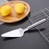 Stainless Steel Pizza and Cake Lifter with Side Cutter – Kitchen Baking Tool